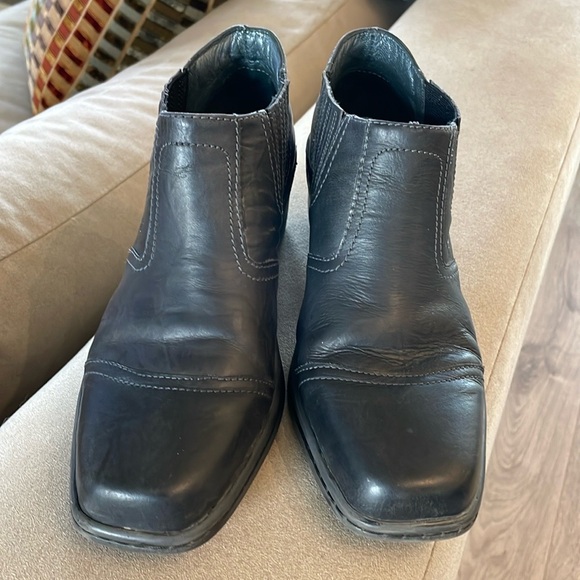 Josef Seidel The European Comfort Black Ankle Heel Bootie Shoes - Picture 2 of 7